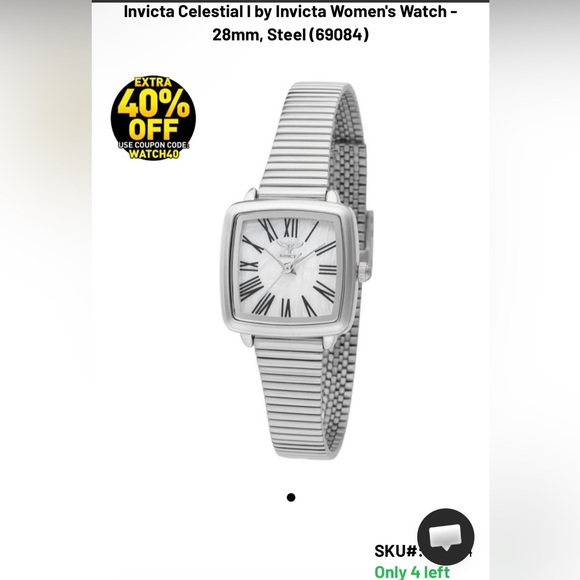 NIB Invicta Celestial I by Invicta Women\'s Watch - 28mm, Steel (69084)
